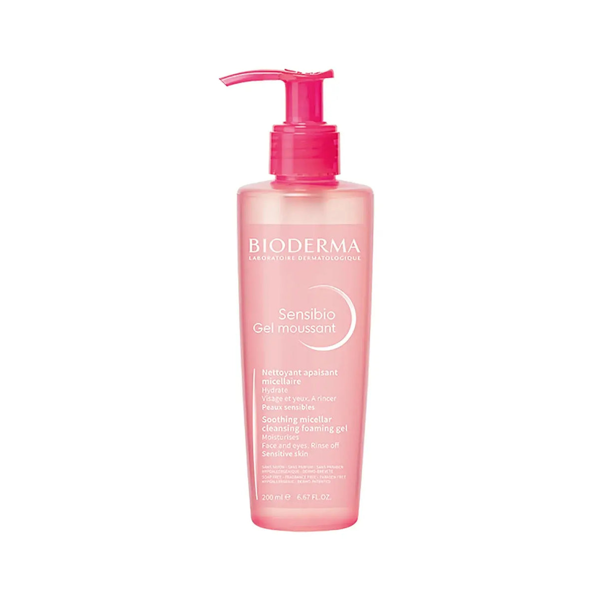 Bioderma Sensibio Gel Moussant Soothing Micellar Cleansing Foaming Gel 200ml bioderma