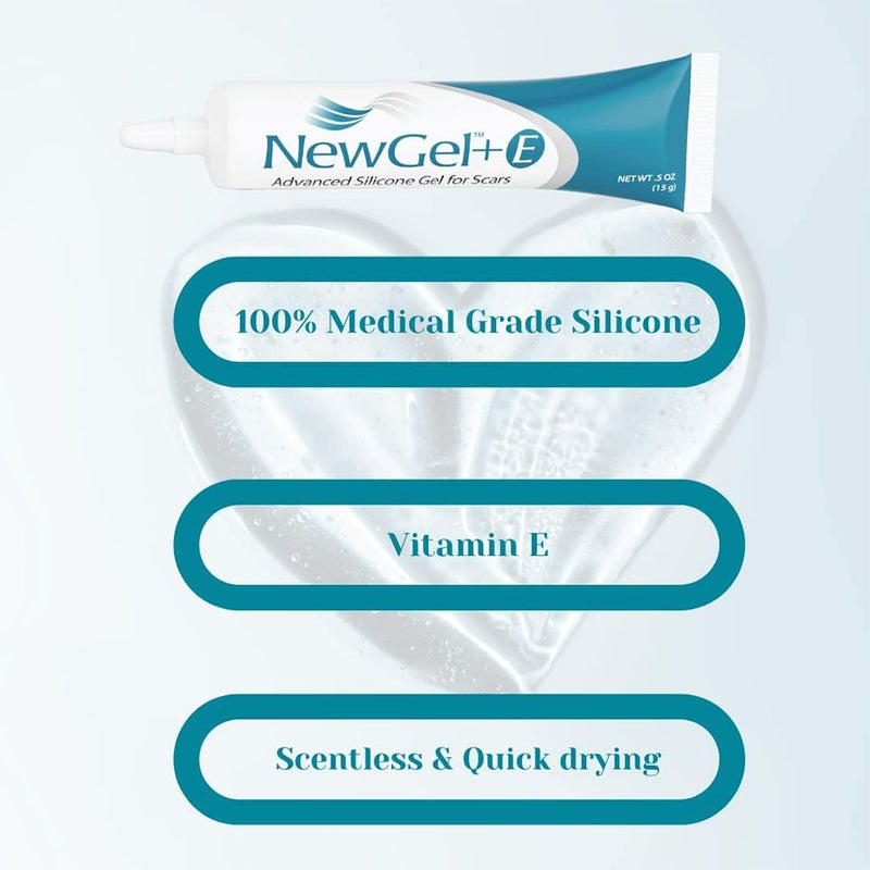NewGel+E Advanced Medical-Grade Silicone Gel + Vitamin E for All Scar Types 15g Online | myAster UAE