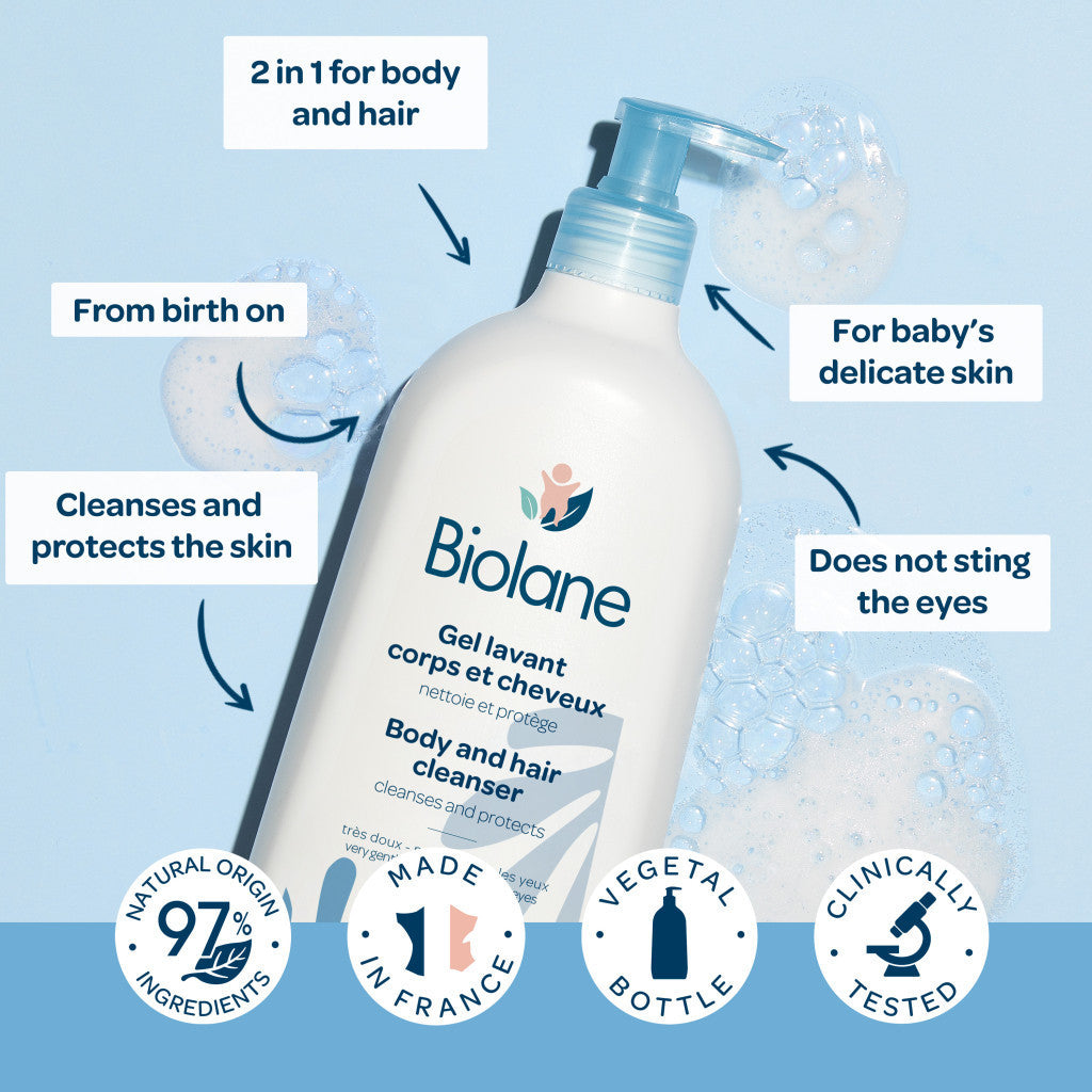 Biolane 2 In 1 Body & Hair Cleanser 750ml Biolane