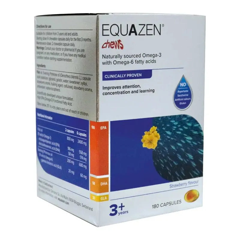 Equazen® Omega-3 & Omega-6 Fatty Acids for 3+ Years Chewables 180's Equazen