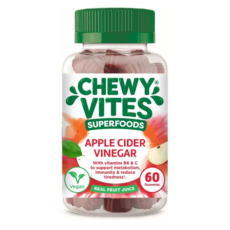 Chewy Vites Superfoods Apple Cider Vinegar Gummies 60's Chewy Vites