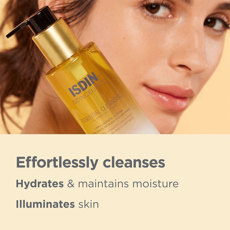 ISDIN Isdinceutics Essential Cleansing Oil Based Facial Cleanser 200ml