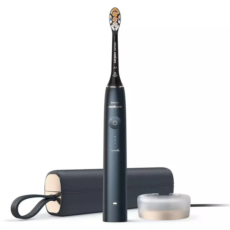 Philips Sonicare 9900 Prestige Rechargeable Electric Power Toothbrush With SenseIQ & AI-powered Sonicare App, Colour Midnight Blue - HX9992/22,Certified UAE 3 Pin Philips Sonicare