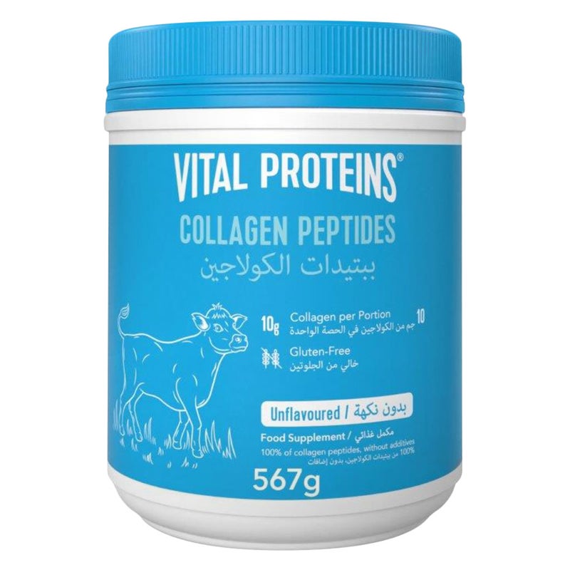 Vital Proteins Bovine Sourced Collagen Peptides Unflavoured Powder For Hair, Skin & Nails 567g Vital Proteins