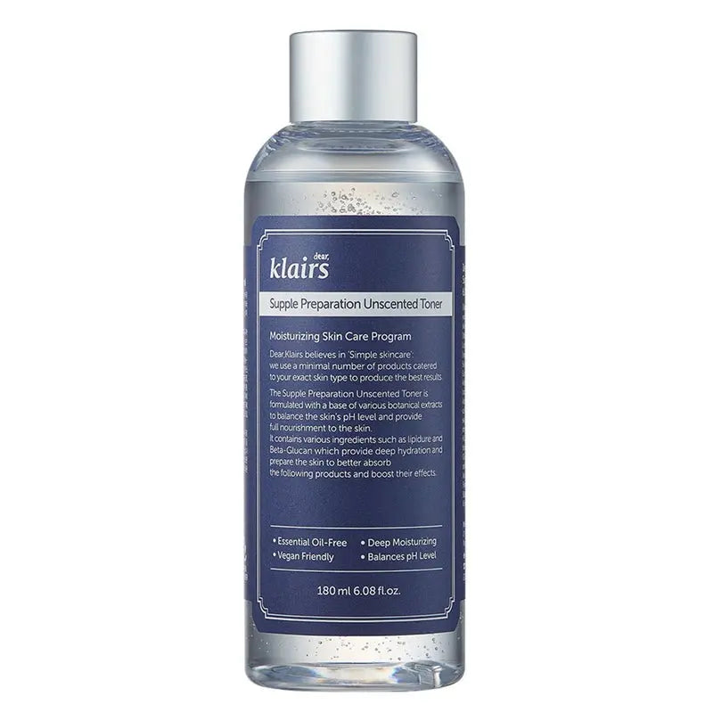 Dear Klairs Supple Preparation Unscented Moisturizing Facial Toner 180ml Dear Klairs