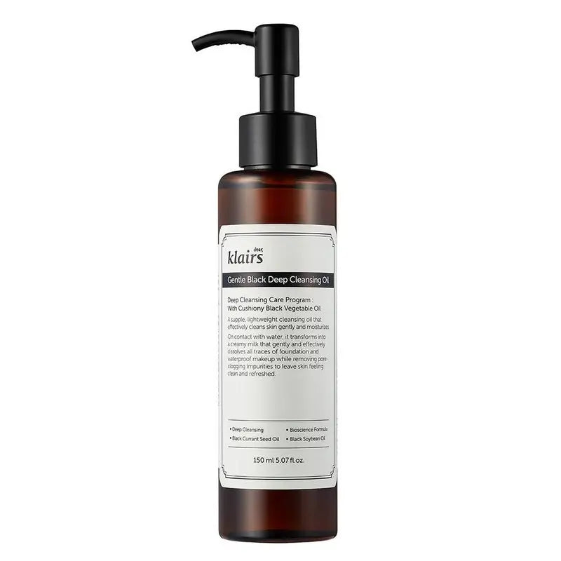 Dear Klairs Gentle Black Deep Facial Cleansing Oil 150ml Dear Klairs