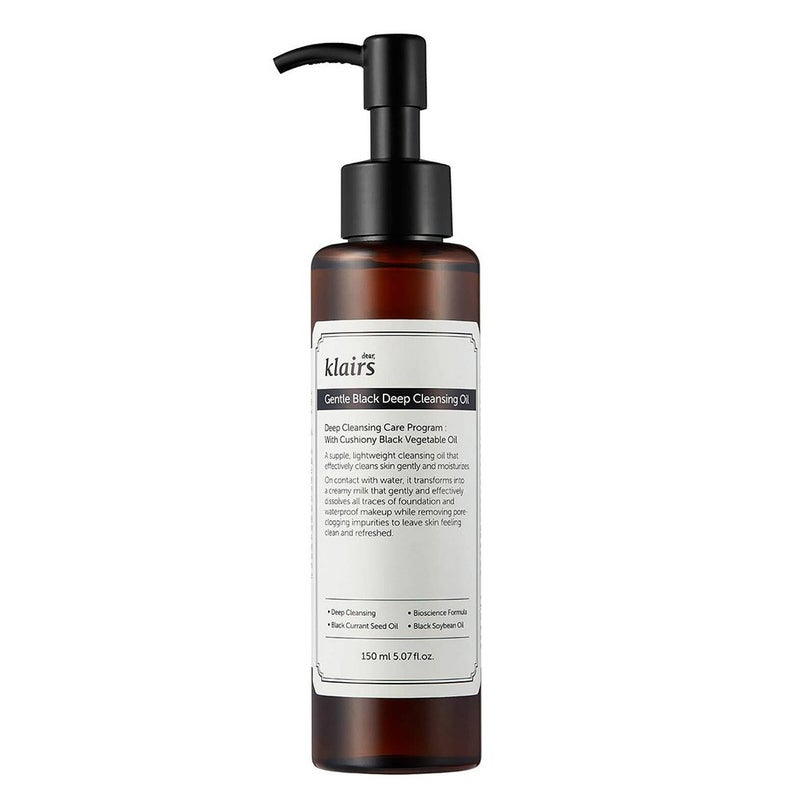 Dear Klairs Gentle Black Deep Facial Cleansing Oil 150ml Dear Klairs