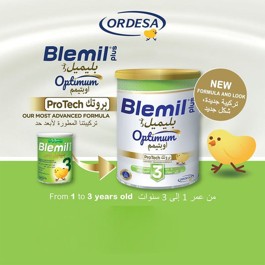 Blemil Plus Optimum Protech Stage 3 Toddlers Milk Formula For 1 To 3 Years 400g Blemil
