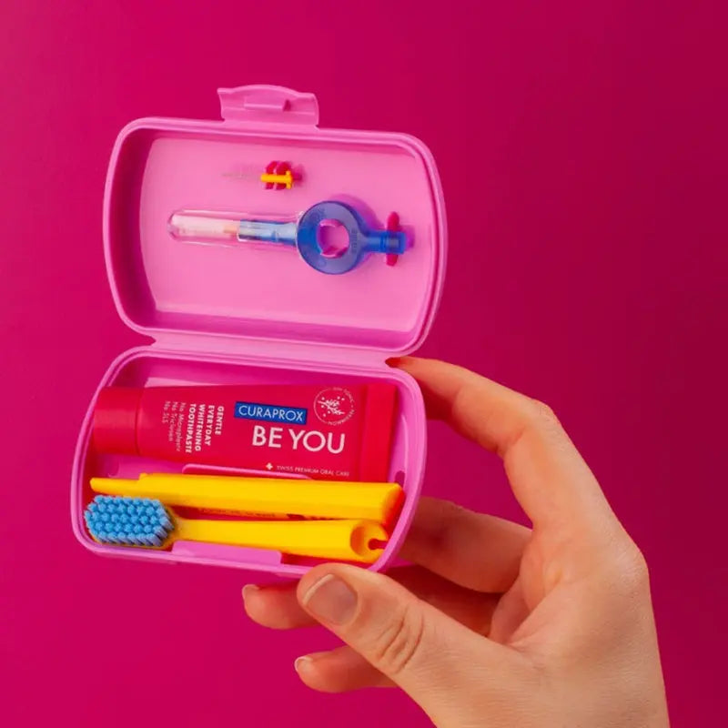 Curaprox Oral Care Travel Kit - Pink Curaprox