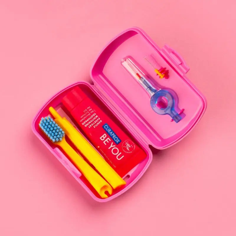 Curaprox Oral Care Travel Kit - Pink Curaprox