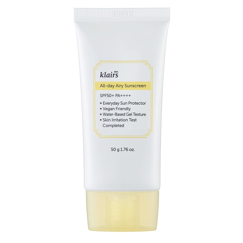 Dear Klairs All Day Airy SPF50+ & PA++++ Sunscreen For All Skin Types 50ml Dear Klairs