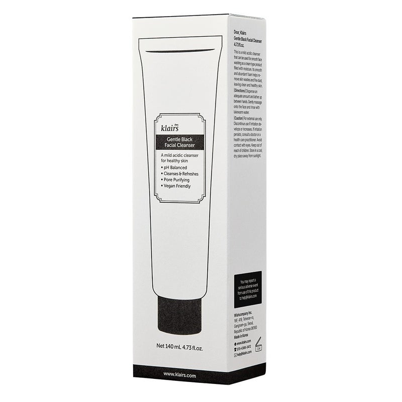 Dear Klairs Gentle Black Foaming Facial Cleanser 140 ml Dear Klairs
