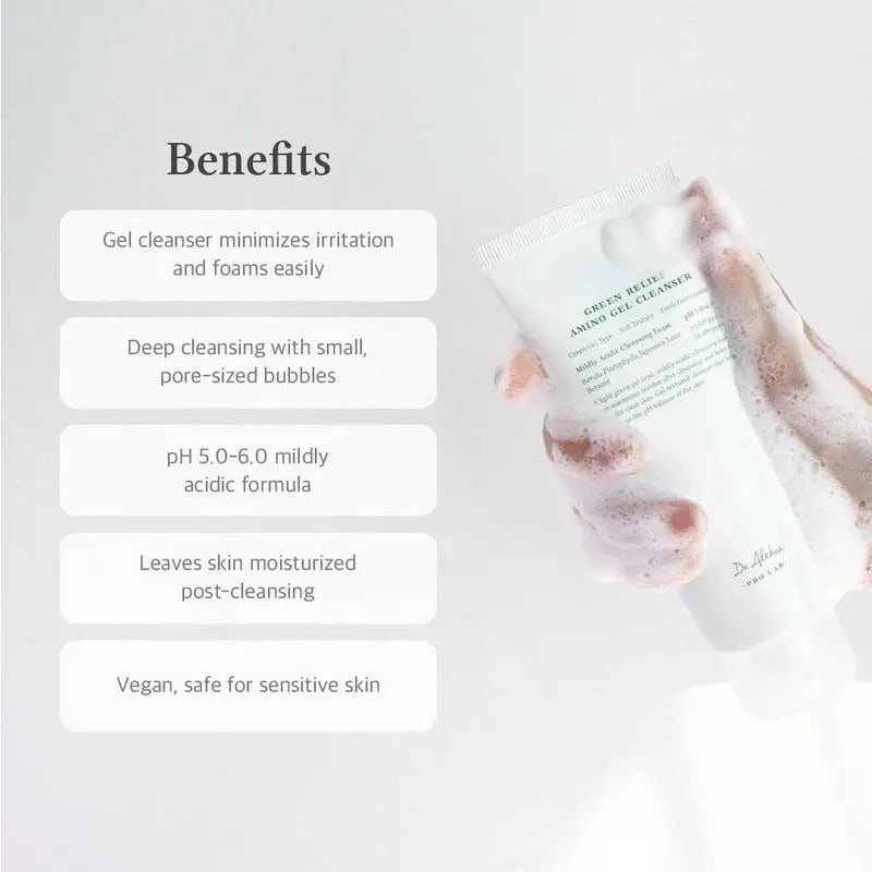 Dr. Althea Green Relief Amino Hydrating Gel Facial Cleansing Foam 100ml Dr. Althea