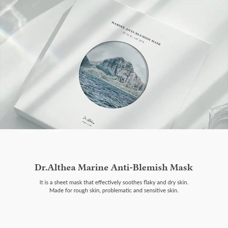 Dr. Althea Marine Anti Blemish Facial Sheet Mask, Pack of 5’s Dr. Althea