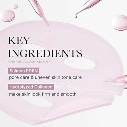 Medicube PDRN Pink Collagen Gel Face Sheet Mask 28g, Pack of 4’s Medicube