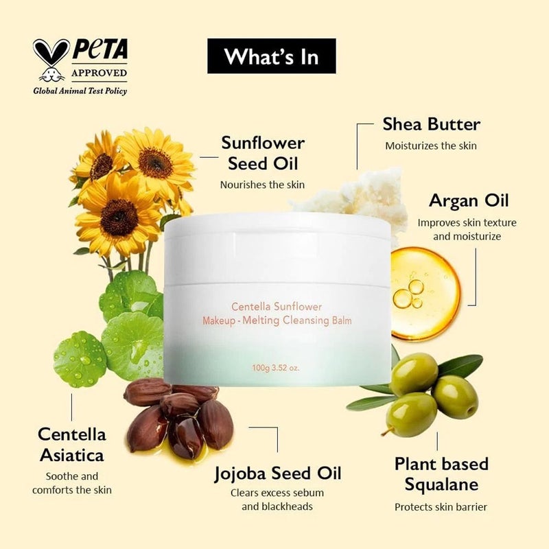 Haruharu Wonder Centella Sunflower Make Up Melting Cleansing Balm 100g