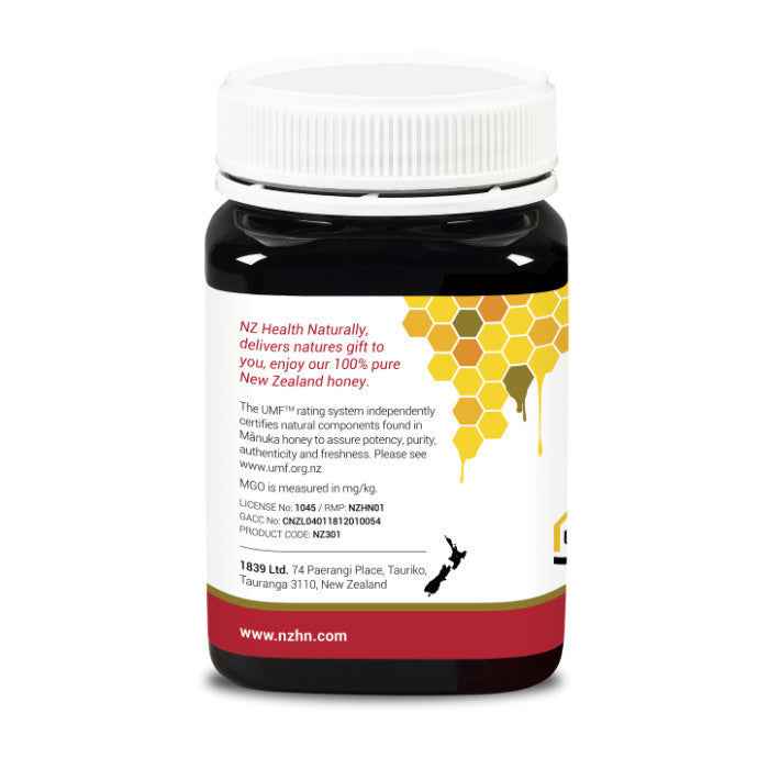 NZ Health Manuka Honey for Kids - UMF 8+ & MGO 180+ Natural Sugar Alternative No Additives or Colors - 500g