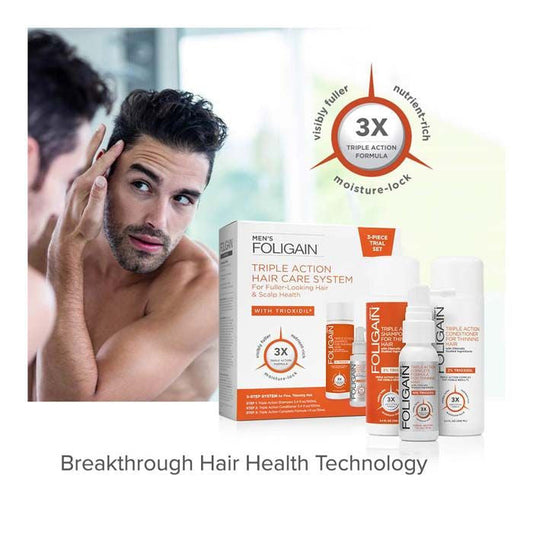 Foligain Triple Action Hair Care System For Men- Kit FOLIGAIN