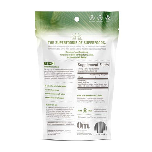 Om Reishi Organic Mushroom Powder 100g OM