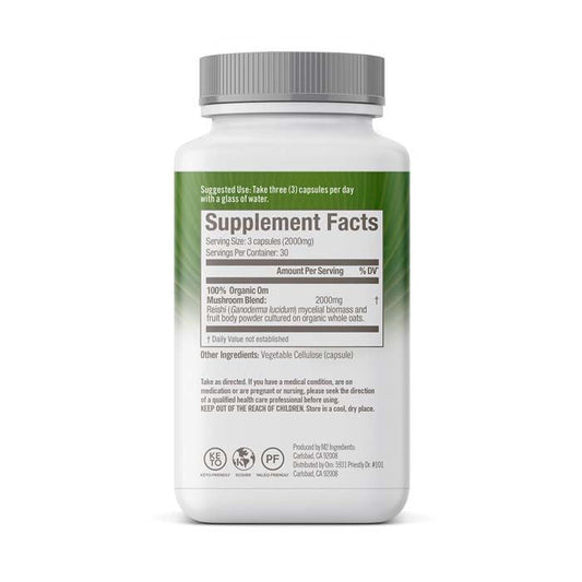 Om Reishi Mushroom Superfood 90 Vegetable capsules OM