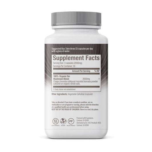 Om Chaga Mushroom Superfood 90 Vegetable capsules OM