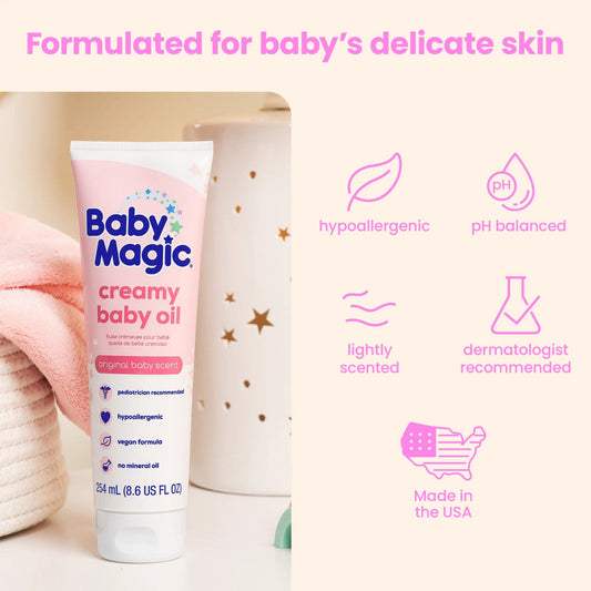 Baby Magic Creamy Baby Oil Original Scent - 254ml Baby Magic