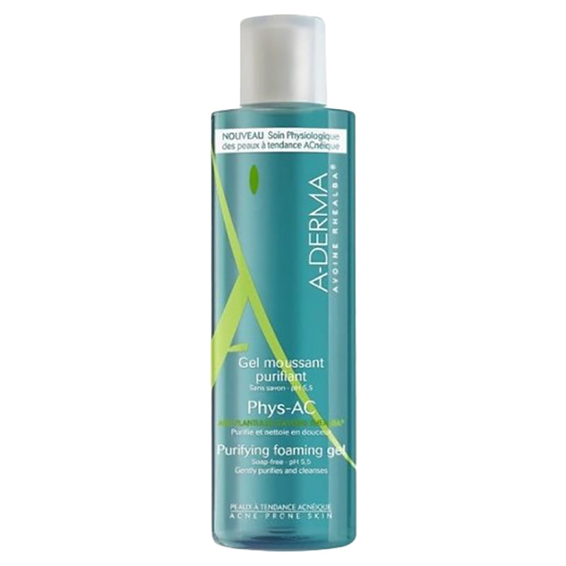 A-Derma Phys-Ac Purifying Foaming Gel - 200ml A-DERMA