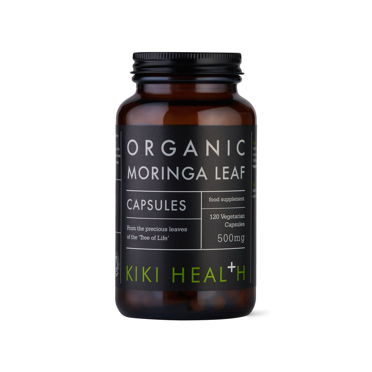 KIKI Health Organic Moringa Leaf 500mg - 120 Capsules KIKI Health