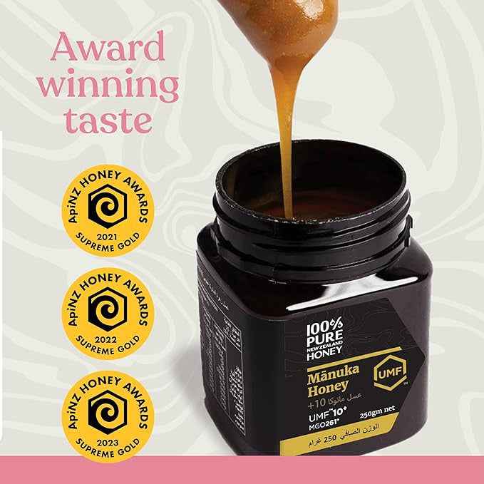 100% Pure new zealand manuka honey umf10+ mgo263+ 250g