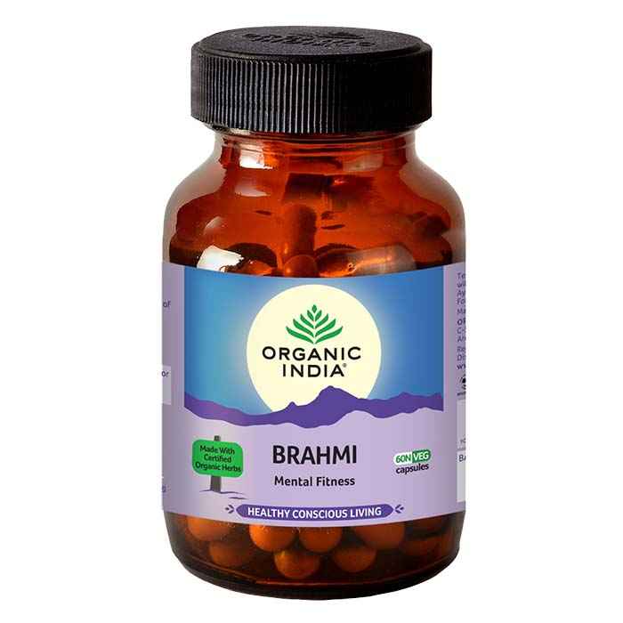 Organic India Brahmi Brain & Nervous System Support - 90 Capsules