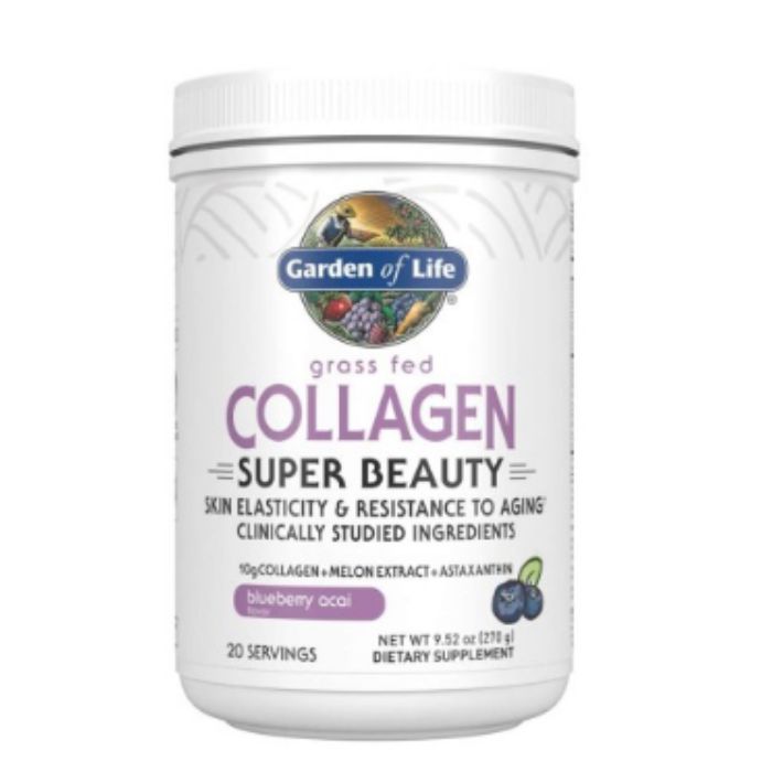 Garden of Life Grass Fed Collagen Beauty Blueberry Acai 270g