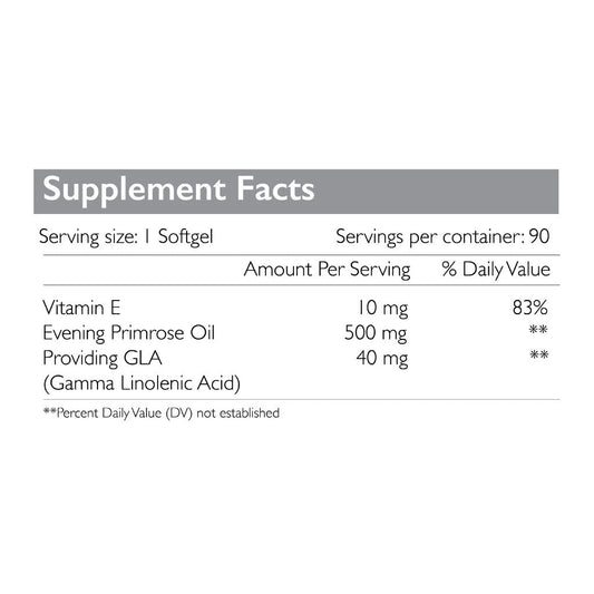 Radiant Platinum Evening Primrose Oil 500mg 90 Softgel Radiant Platinum