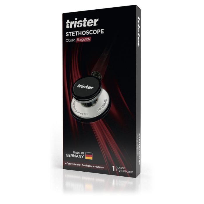 Trister Stethoscope Classic Burgundy -TS 601SCBG Trister