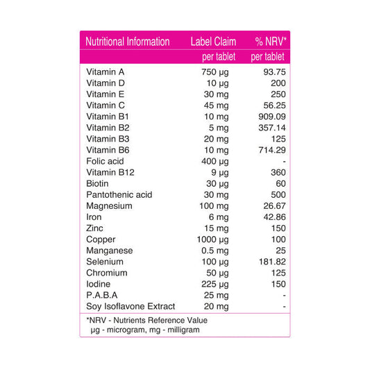 Vital Healthcare Vital Meno Plus - 60 Tablets Vital Healthcare