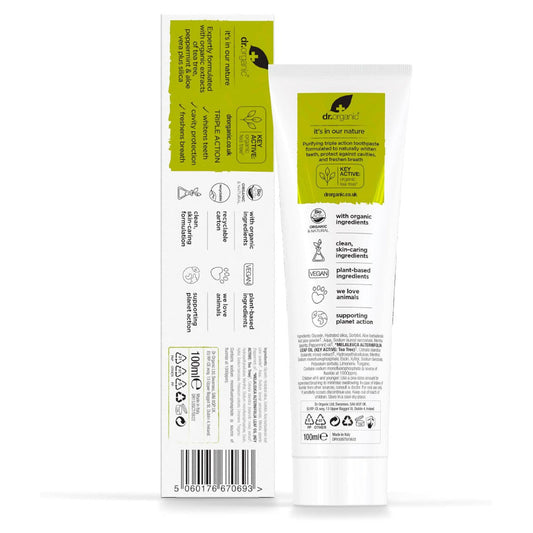 Dr. Organic Tea Tree Toothpaste - 100ml Dr.Organic
