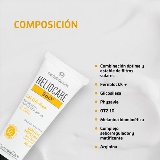 Heliocare 360 SPF50 Oil-Free Gel - 50ml Heliocare