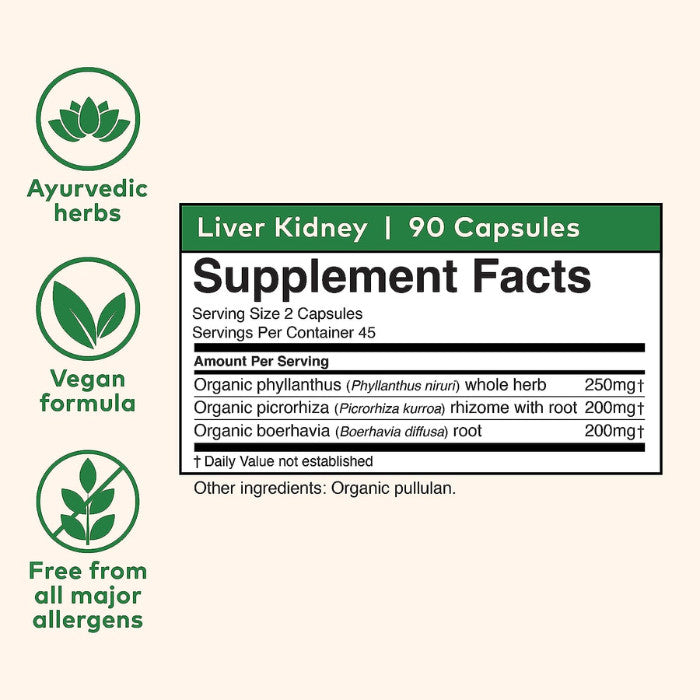 Organic India LKC Liver Kidney Care - 90 Capsules Organic India
