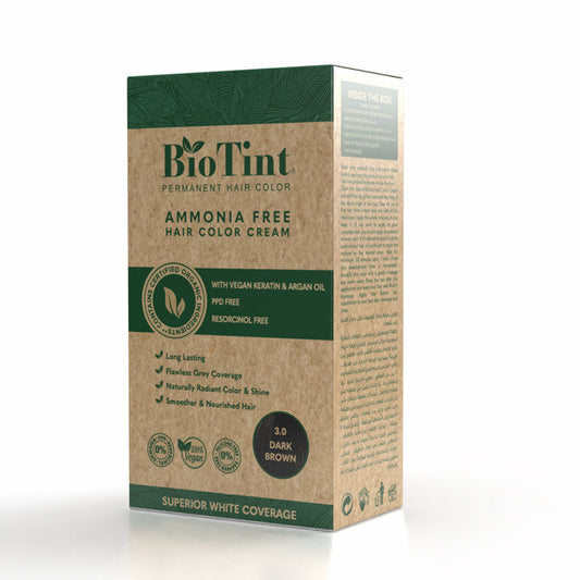 BioTint Permanent Hair Color - 3.0 Dark Brown BioTint