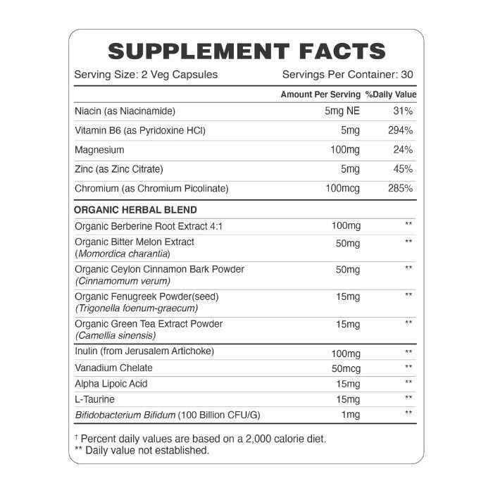 Organic Earth Glucose Factor V-Capsules 60s