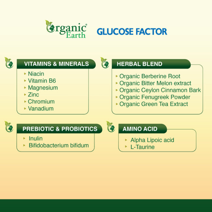 Organic Earth Glucose Factor V-Capsules 60s