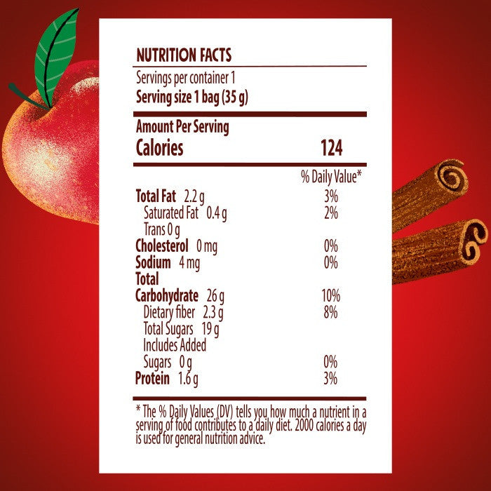Good Calories Date Bar Apples & Cinnamon 35g,With 94% Fruits & Nuts - Pack of 20 pcs Good Calories