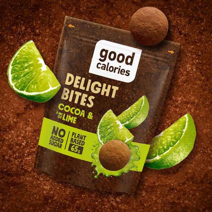Good Calories Cocoa & Hint of Lime Delight Bites – 65g