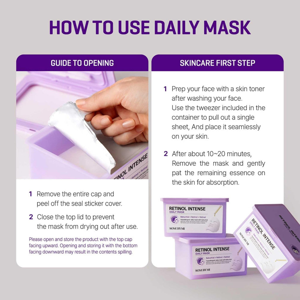 Some By Mi Retinol Intense Daily Sheet Mask - 30s Some By Mi
