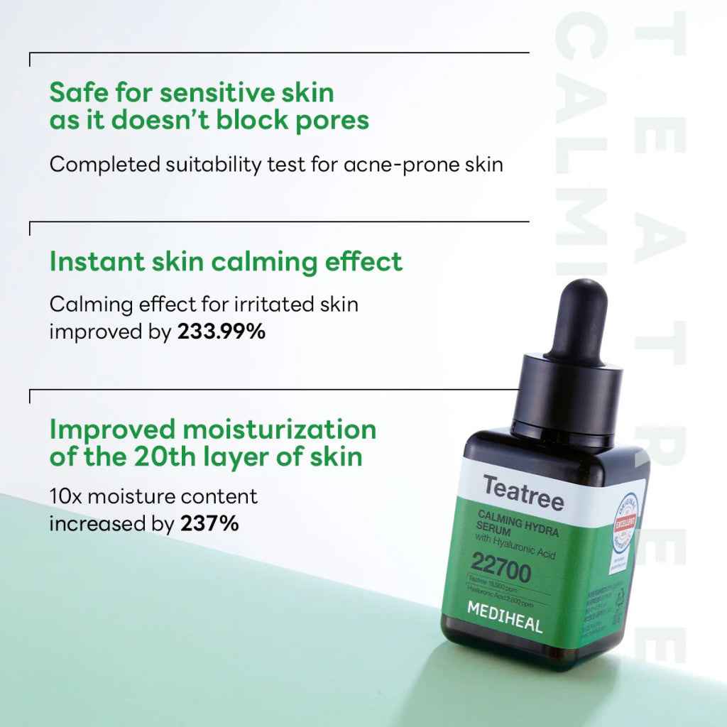 Mediheal Teatree Calming Hydra, Refreshing, Lightweight Hydrating Serum - 40ml