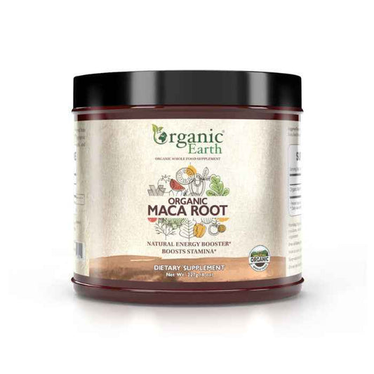 Organic Earth Maca Root Powder for Energy and Vitality Support - 227g
