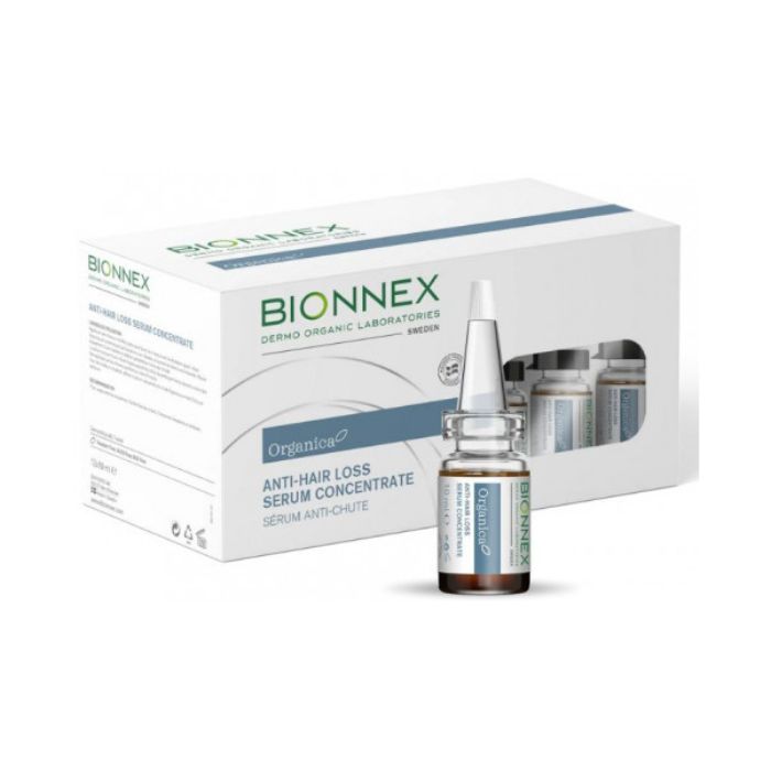 Bionnex Organica Anti-Loss Serum – with Sea Extracts, Vitamins & Minerals Strengthens Roots, Revives Scalp, Boosts Density – 12 * 10 ML Bionnex