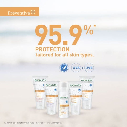 Bionnex Preventiva Sunscreen (SPF 50+) Cream, Dark Spot and Hyperpigmentation Protection - 50ml Bionnex