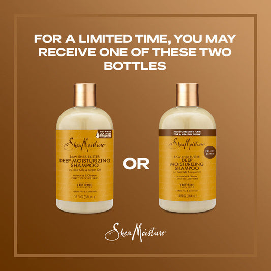 Shea Moisture Raw Shea Butter Deep Moisturizing Shampoo Sulphate-Free Cleanser for Dry and Transitioning Hair - 384ml Shea Moisture