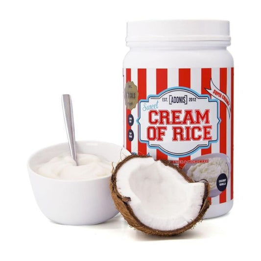 Adonis Gear Cream of Rice Coconut Vanilla, High-Carb Energy Fuel, Muscle Recovery and Growth Formula, 1kg Adonis