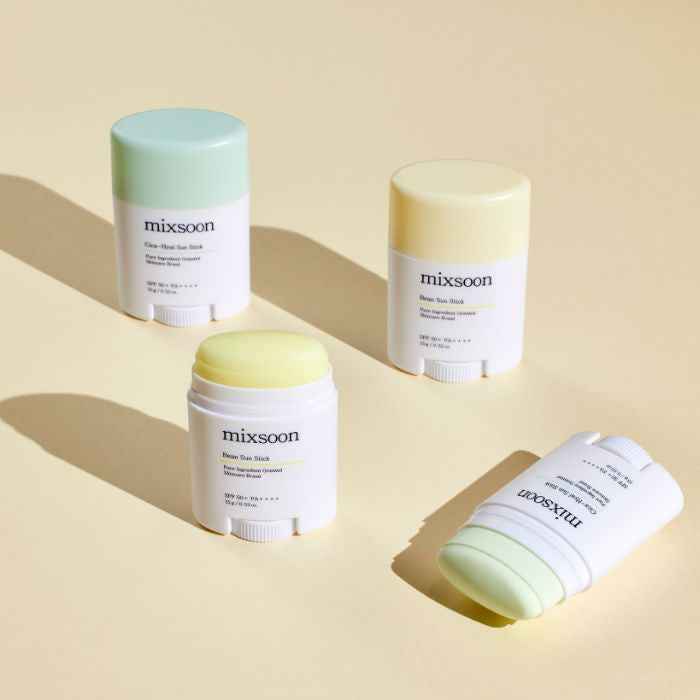 Mixsoon Bean Sun Stick (SPF50) Lightweight Matte Sun Protection with Fermented Plant Extracts - 15g